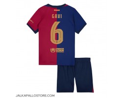 Barcelona Paez Gavi #6 Kotipaita Lapsille 2024-25 Lyhythihainen (+ shortsit)